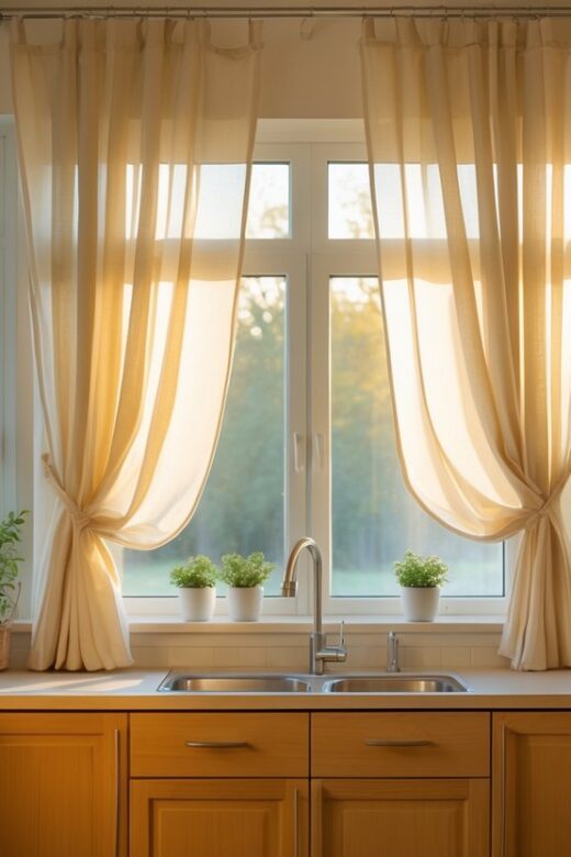 Sådan skaber du den perfekte atmosfære i køkkenet med lys og gardiner