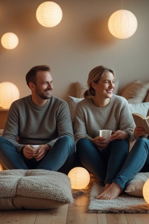 Skab hygge i hjemmet med lyskugler og gulvpuder